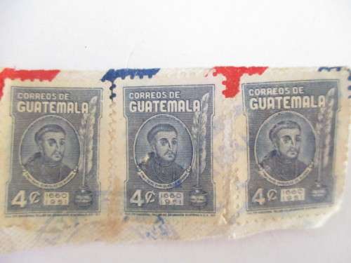 GUATEMALA USED MOUNTED STAMPS