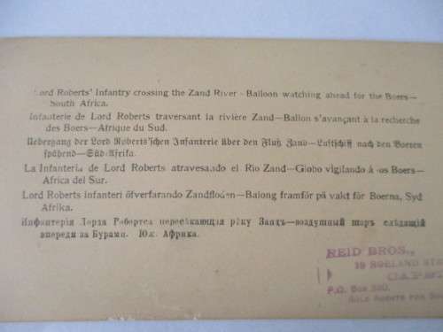 BOER WAR - STEREOSCOPE CARD - COL. PORTERS MEN READY TO MEET BOER CAVALRY