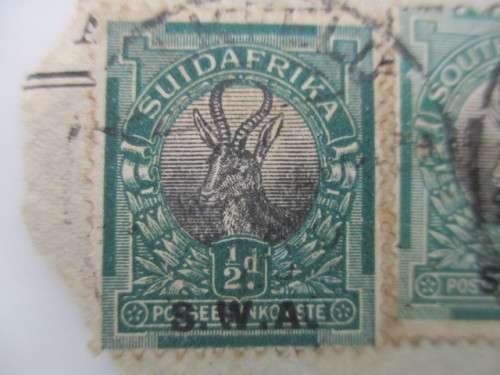 SOUTH AFRICA  - USED MOUNTED  4 USED PRINTED OVER S.W.A.