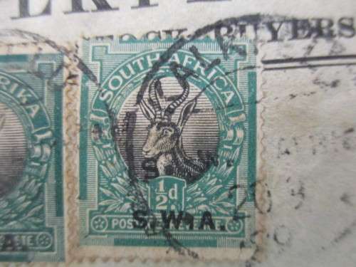 SOUTH AFRICA  - USED MOUNTED  4 USED PRINTED OVER S.W.A.