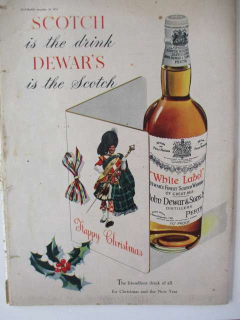 BEAUTIFUL VINTAGE ILLUSTRATED  MAGAZINE CHURCHILL SUPPLEMENT  - 1954
