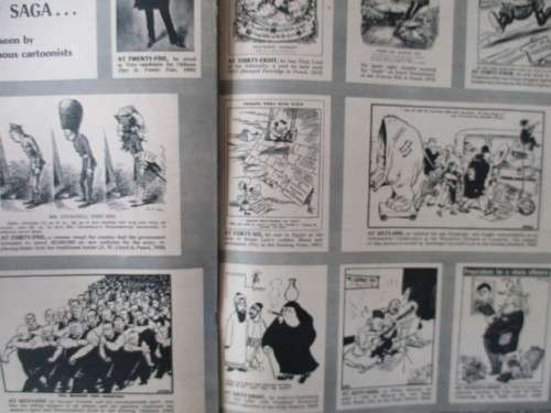 BEAUTIFUL VINTAGE ILLUSTRATED  MAGAZINE CHURCHILL SUPPLEMENT  - 1954