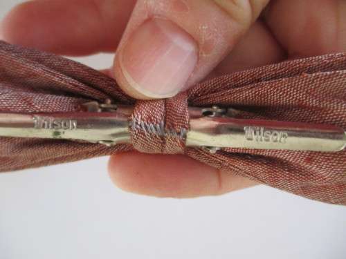 VINTAGE  CLIP ON  BOW TIE - WILSON 50`S - 60`S