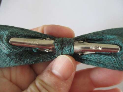VINTAGE CLIP ON BOW TIE  - 50`S - 60`S  - WILSON