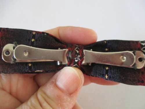 VINTAGE CLIP ON BOW TIE - 50`S - 60`S