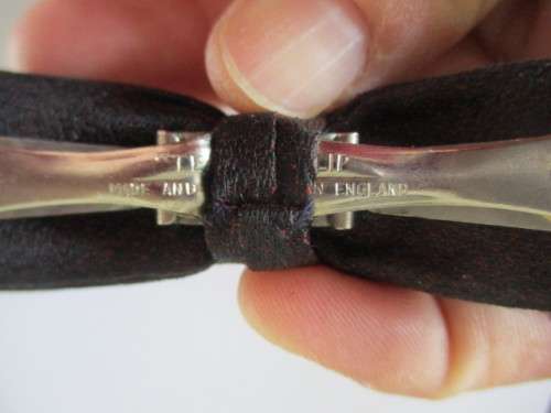VINTAGE CLIP ON BOW TIE - MADE IN ENGLAND THE TENA - 50`S - 60`S