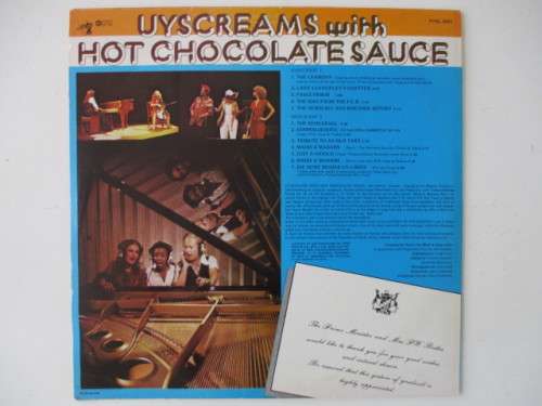 LOVELY VINTAGE LP COMEDIAN PIETER-DIRK UYS - UYSCREAMS WITH HOT CHOCOLATE SAUCE  GREAT CONDITION