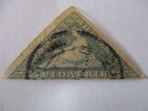 CAPE OF GOOD HOPE  LOT -     MINI ALBUM  WITH  2 -  TRIANGLE STAMPS