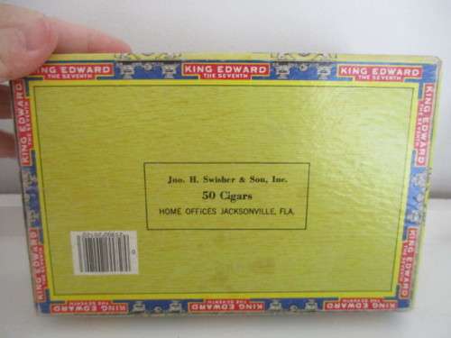 VINTAGE TO ANTIQUE KING EDWARD THE SEVENTH IMPERIAL MILD TOBACCOS CIGAR BOX