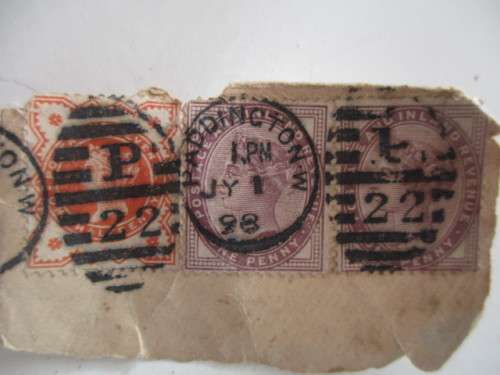 GREAT BRITAIN QUEEN VICTORIA USED MOUNTED STAMPS