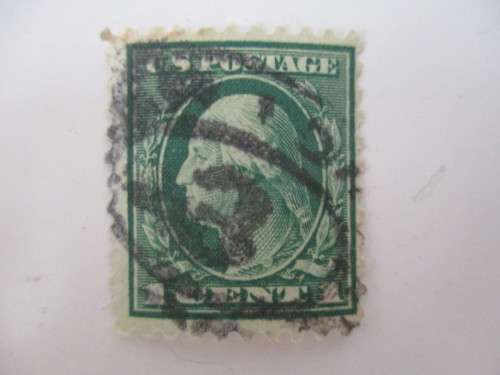 AMERICA 5 GREEN STAMPS USED LOT OF GEORGE WASHINGTON STAMPS