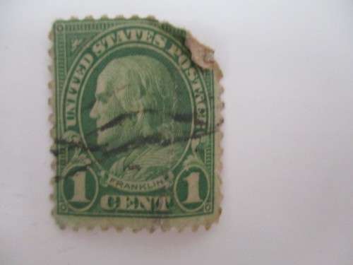 AMERICA 5 GREEN STAMPS USED LOT OF GEORGE WASHINGTON STAMPS