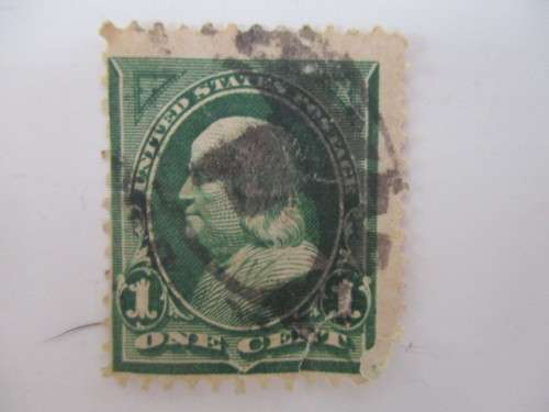 AMERICA 5 GREEN STAMPS USED LOT OF GEORGE WASHINGTON STAMPS