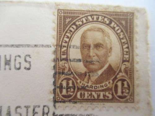 AMERICA USED  HARDING MOUNTED STAMP