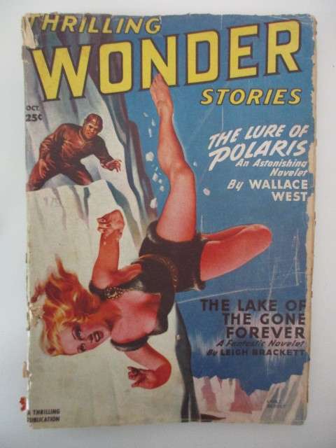 VINTAGE PULP MAGAZINE - 1949  THRILLING WONDER STORIES