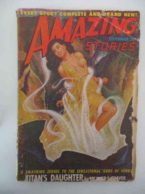 VINTAGE PULP MAGAZINE  1948 AMAZING STORIES