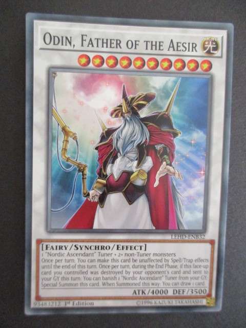 YU-GI-OH TRADING CARD  - ODIN FATHER OF THE AESIR