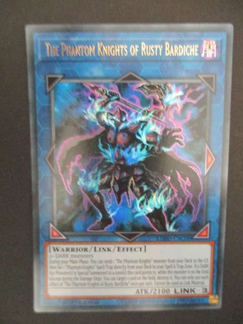 YU-GI-OH TRADING CARD  / THE PHANTOM KNIGHTS OF RUSTY BARDICHE / FOIL CARD / SHINY