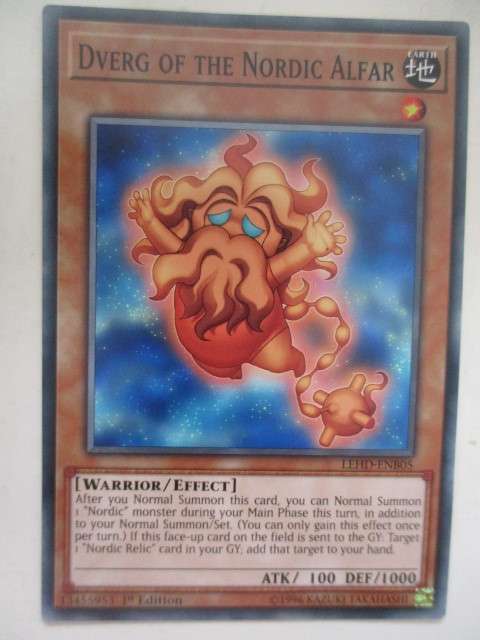 YU-GI-OH TRADING CARD DVERG OF THE NORDIC ALFAR