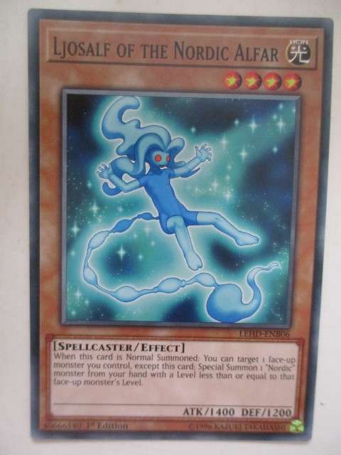 YU-GI-OH TRADING CARD - LJOSALF OF THE NORDIC ALFAR