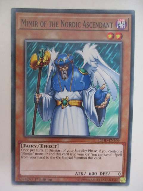 YU-GI-OH TRADING CARD - MIMIR OF THE NORDIC ASCENDANT