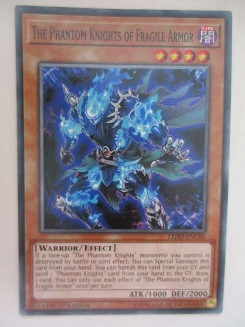 YU-GI-OH TRADING CARD - THE PHANTOM KNIGHTS OF FRAGILE ARMOR
