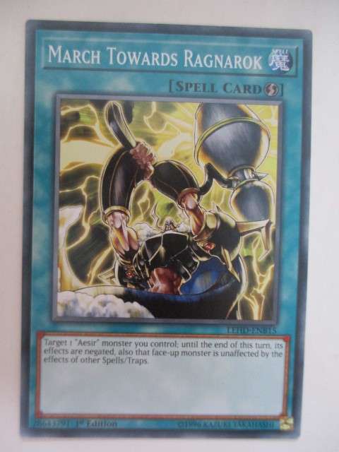 YU-GI-OH TRADING CARD - MARCH TOWARDS RAGNAROK