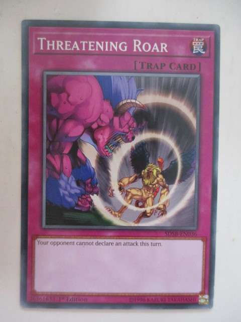 YU-GI-OH TRADING CARD - THREATENING ROAR