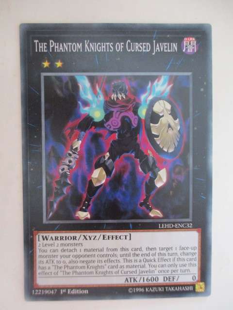 YU-GI-OH TRADING CARD - THE PHANTOM KNIGHTS OF CURSED JAVELIN