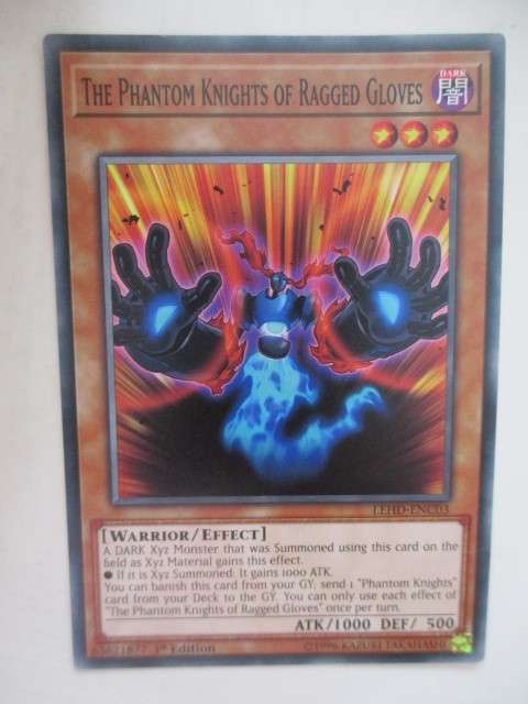 YU-GI-OH  TRADING CARD - THE PHANTOM KNIGHTS OF RAGGED GLOVES