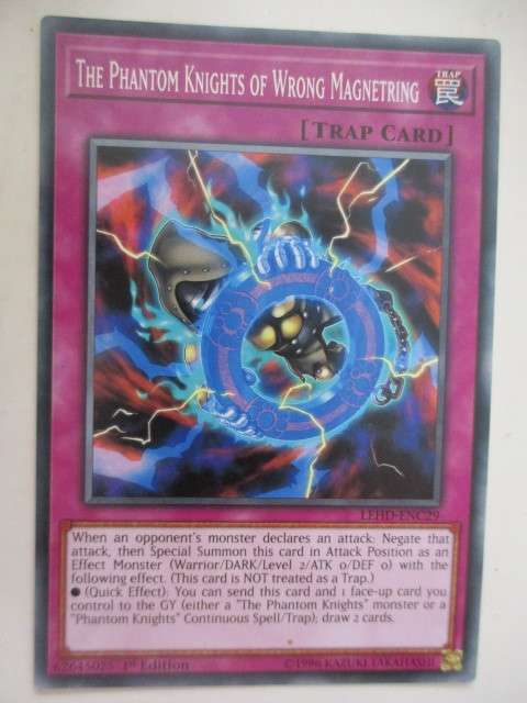 YU-GI-OH TRADING CARD - THE PHANTM KNIGHTS OF WRONG MAGNETRING