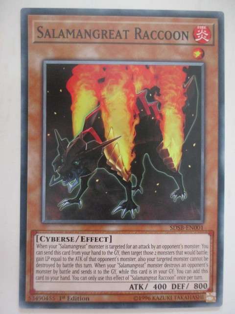 YU-GI-OH TRADING CARD - SALAMANGREAT RACCOON