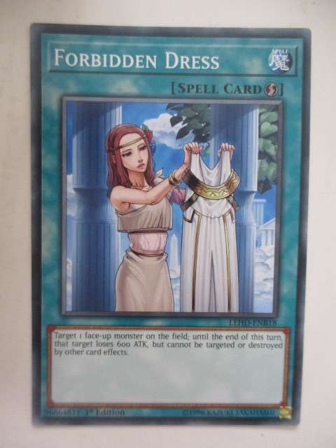 YU-GI-OH TRADING CARD -  FORBIDDEN DRESS