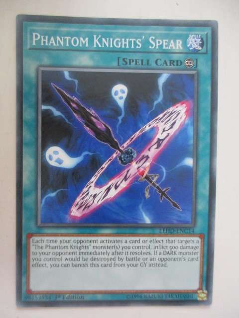 YU-GI-OH TRADING CARD - PHANTOM KNIGHTS ` SPEAR