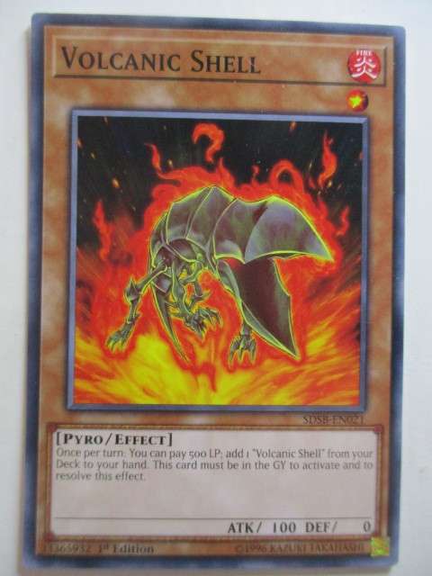 YU-GI-OH TRADING CARDS - VOLCANIC SHELL