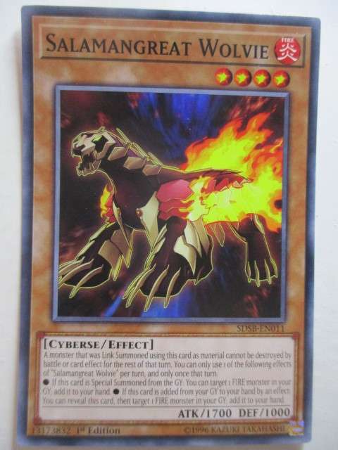 YU-GI-OH TRADING CARD - SALAMANGREAT WOLVIE