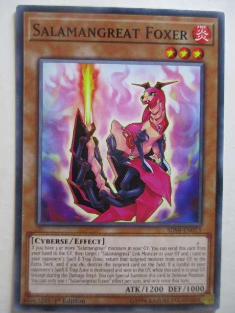 YU-GI-OH TRADING CARD - SALAMANGREAT FOXER