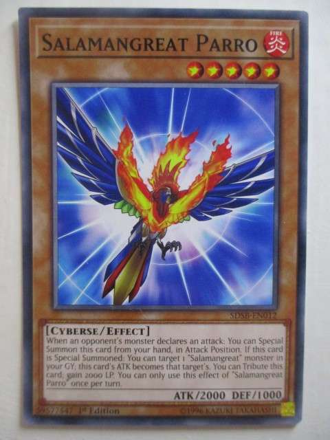 YU-GI-OH TRADING CARD - SALAMANGREAT PARRO