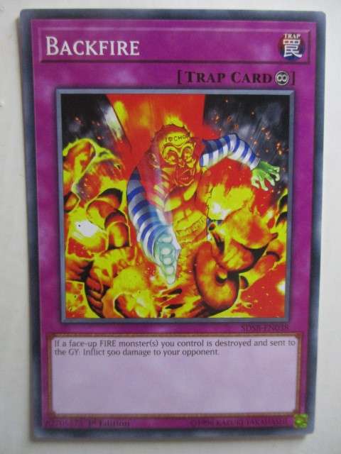 YU-GI-OH TRADING CARD - BACKFIRE