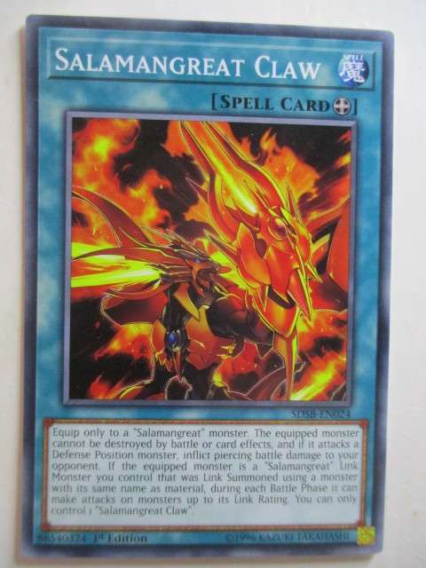 YU-GI-OH TRADING CARD - SALAMANGREAT CLAW