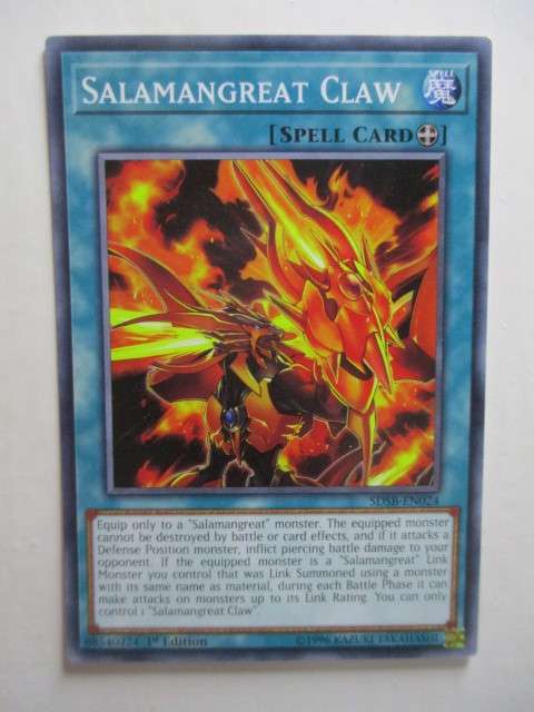 YU-GI-OH TRADING CARD - SALAMANGREAT CLAW