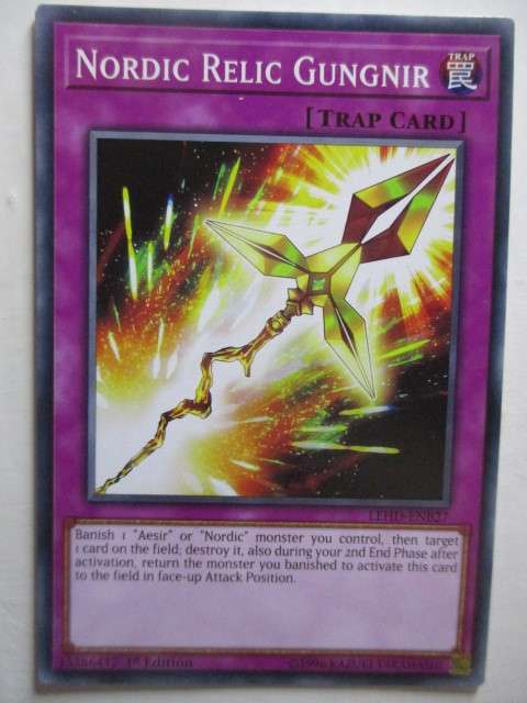YU-GI-OH TRADING CARD  - NORDIC RELIC GUNGNIR