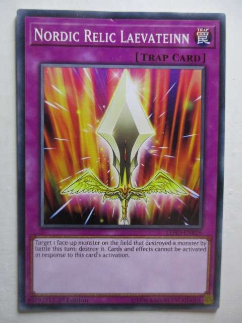 YU-GI-OH TRADING CARD - NORDIC RELIC LAEVATEINN -