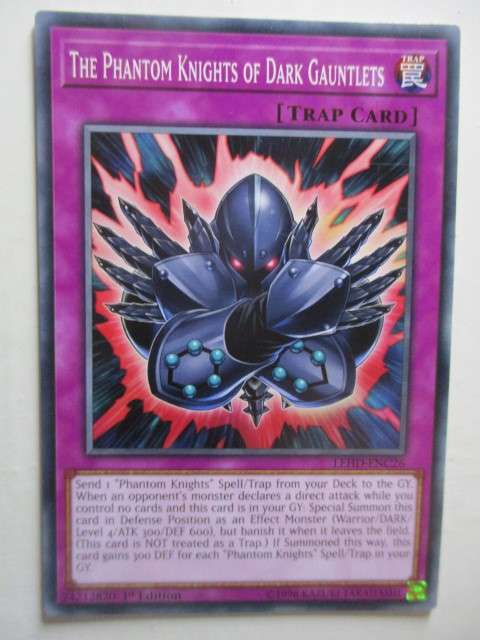 YU-GI-OH TRADING CARD - THE PHANTOM KNIGHTS OF DARK GAUNTLETS