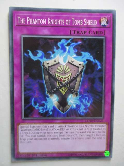 YU-GI-OH TRADING CARD - THE PHANTOM KNIGHTS OF TOMB SHIELD