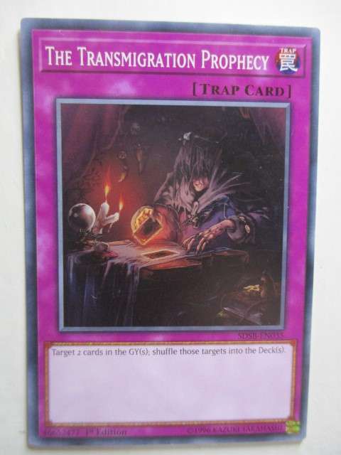 YU-GI-OH TRADING CARD  - THE TRANSMIGRATION PROPHECY