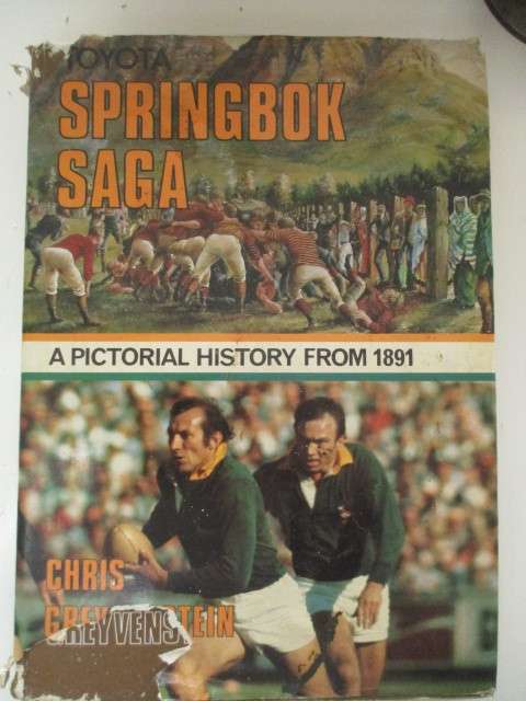 LOVELY HARD COVER  SPRINGBOK  RUGBY SAGE  FROM 1891 - 1977 IN PICTURES
