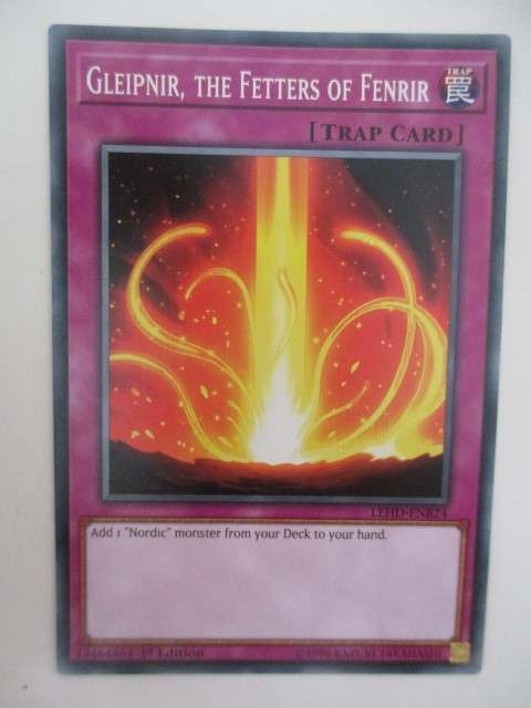 YU-GI-OH TRADING CARD - GLEIPNIR, THE FETTERS OF FENRIR