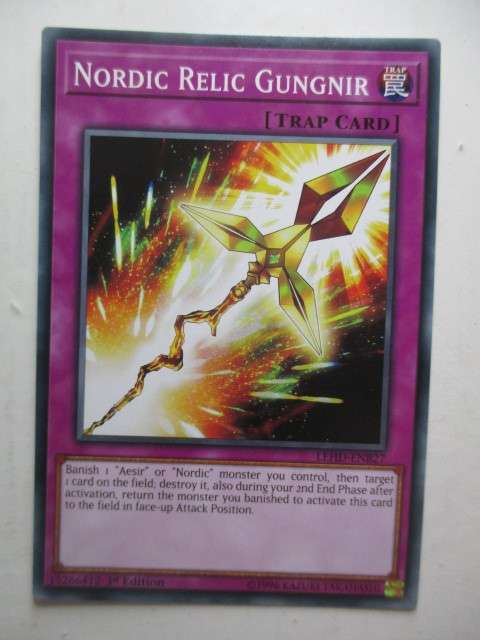 YU-GI-OH TRADING CARD - NORDIC RELIC GUNGNIR