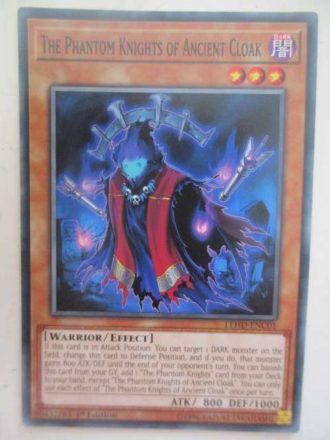 YU-GI-OH TRADING CARD - THE PHANTOM KNIGHTS OF ANCIENT CLOAK